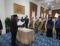 Mutasi, Rotasi dan Promosi Kembali Dilakukan, Bupati Eka Putra Lantik 6 Pejabat Managerial