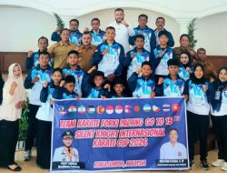 Ikuti 15th Silent Knight International Karate Cup 2026, Wako Fadly Amran Lepas Tim Atlet FORKI Kota Padang