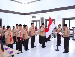 Sekda Rida Ananda Kukuhkan Saka Yogaswara, Perkuat Pendidikan Demokrasi Pemilih Muda