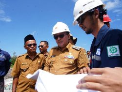 Pastikan Pengerjaan Lancar, Bupati Eka Putra Tinjau Progres Pembangunan Sabodam Sungai Jambu