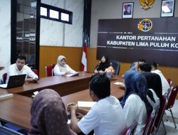 Pastikan Program Berjalan Optimal, Kantor Pertanahan Kabupaten Lima Puluh Kota Gelar Monitoring dan Evaluasi PTSL