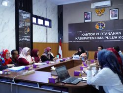 Perkuat Sinergi Pelayanan Pertanahan, Kantor Pertanahan Kabupaten Lima Puluh Kota Gelar Pertemuan Bersama PPAT