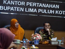 Perkuat Sinergi untuk Pembangunan Daerah, Wakil Bupati Lima Puluh Kota Kunjungi Kantor Pertanahan Kabupaten Lima Puluh Kota