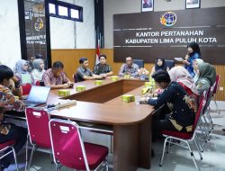 Kantor Pertanahan Lima Puluh Kota Perkuat Sinergi Penyusunan Diseminasi Akses Reforma Agraria untuk Mendorong Pemberdayaan Masyarakat