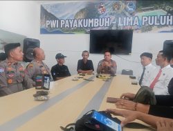 Kapolres Payakumbuh Silahturahmi dengan PWI Paliko, Perkuat Sinergi Jaga Kamtibmas