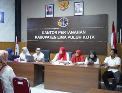 Perkuat Kepastian Data Pertanahan, Kakantah Kabupaten  Lima Puluh Kota Integrasikan Buku Tanah dan Surat Ukur