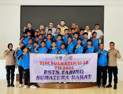 Dukung Pembinaan Atlet Usia Dini, Wali Kota Fadly Amran Lepas Tim PSTS Tabing U-13 ke Piala Soeratin Nasional